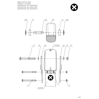 Marwe 590XC Skating Spare Parts