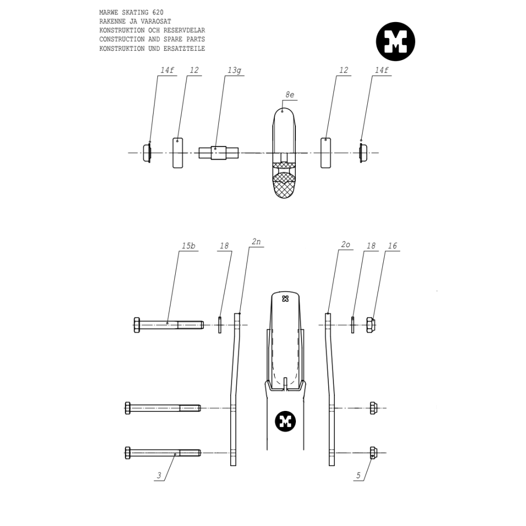 Marwe 620FX Pro Skating Spare Parts