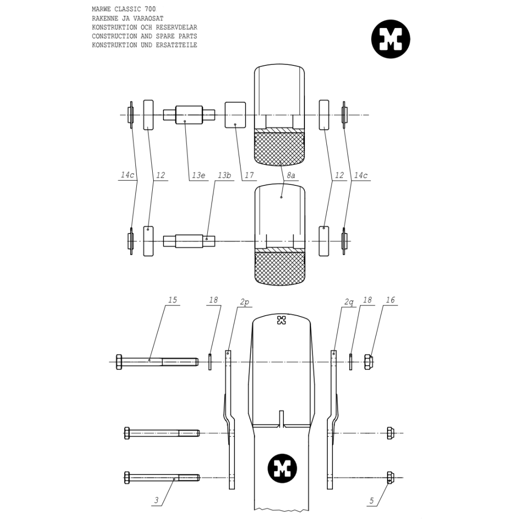 Marwe 700FX Pro Classic Spare Parts