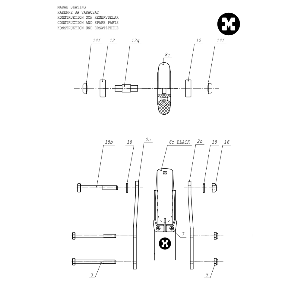 Marwe 730A Skating Spare Parts