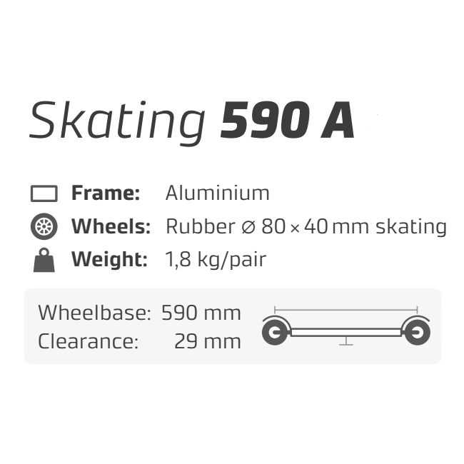 Marwe 590 A Skating Roller Ski