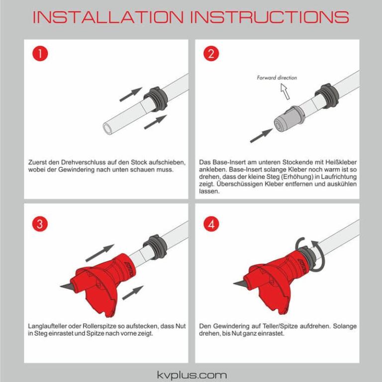 Roller Ski Pole Tips Nordic Ski Parts